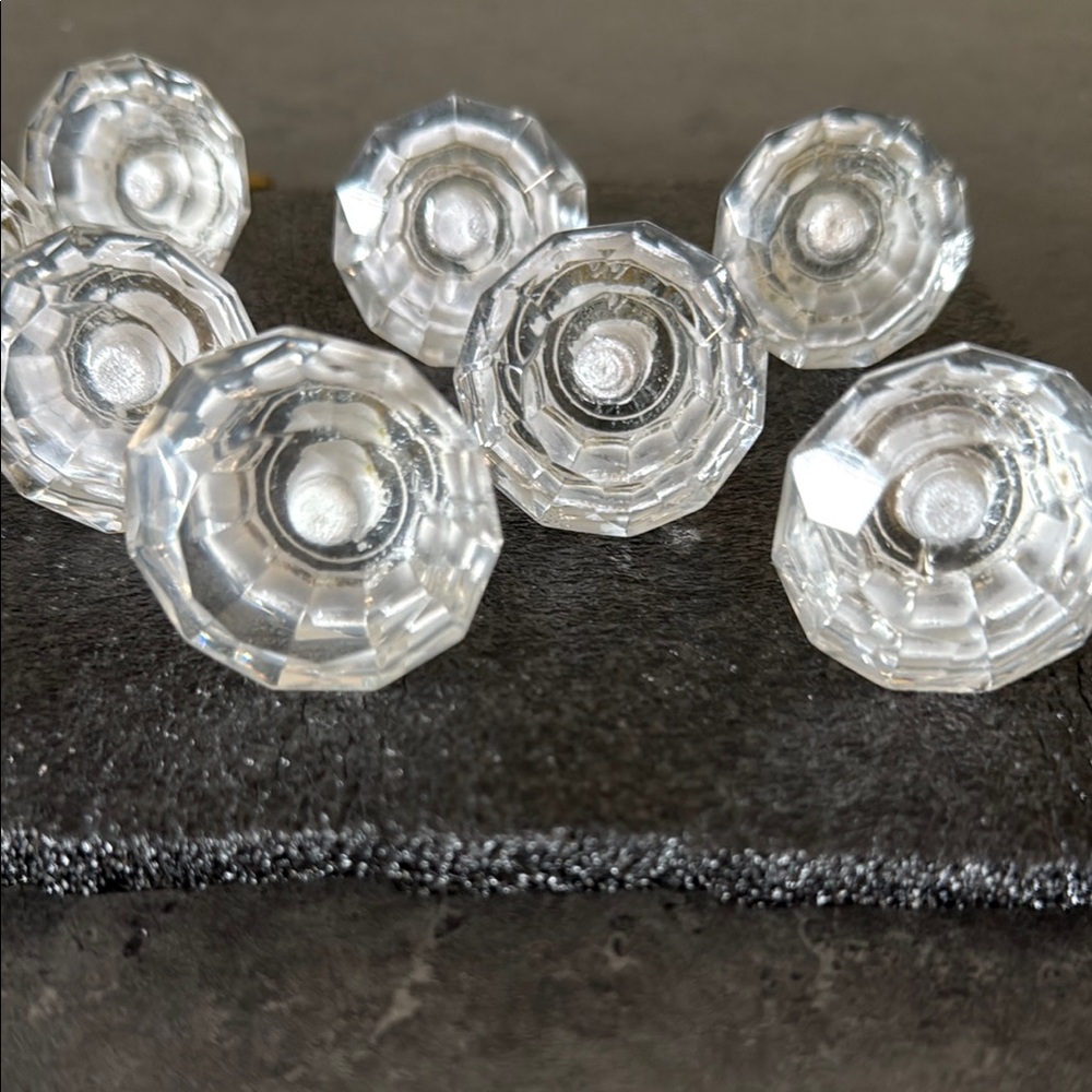 Elegant Clear Glass Knobs